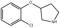 3-(2-CHLOROPHENOXY)PYRROLIDINE Structural