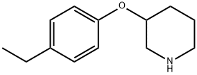 3-(4-ETHYLPHENOXY)PIPERIDINE Structural