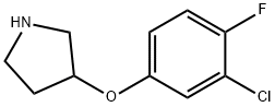 3-(3-CHLORO-4-FLUOROPHENOXY)PYRROLIDINE Structural