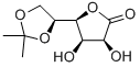 5,6-O-Isopropylidene-L-gulonic acid-1,4-lactone Structural