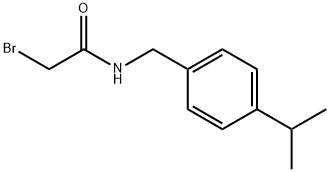 Acetamide, 2-bromo-N-[[4-(1-methylethyl)phenyl]methyl]- Structural
