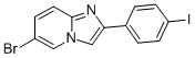 6-Bromo-2-(4-iodo-phenyl)-imidazo[1,2-a]pyridine Structural