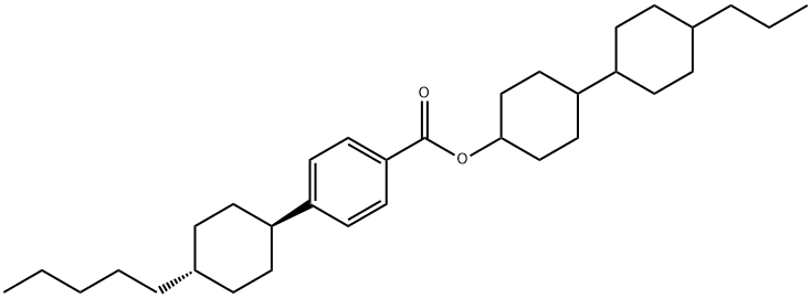 TRANS,TRANS-4''-PROPYLBICYCLOHEXYL-4-YL 4-(TRANS-4-PENTYLCYCLOHEXYL)-BENZOATE Structural