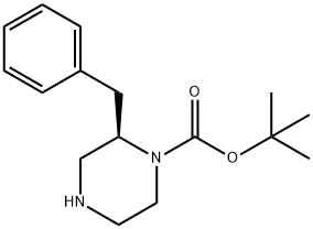 (R)-1-BOC-2-BENZYLPIPERAZINE Structural