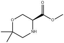 (S)-METHYL 6,6-DIMETHYL-MORPHOLINE-3-CARBOXYLATE Structural