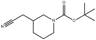 tert-butyl 3-(cyanoMethyl)piperidine-1-carboxylate Structural