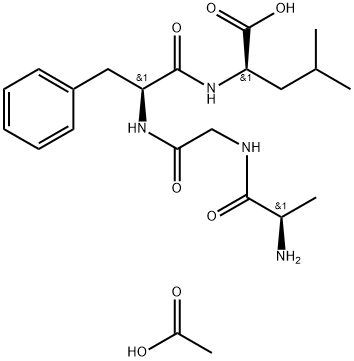D-ALA-GLY-PHE-D-LEU ACETATE SALT Structural