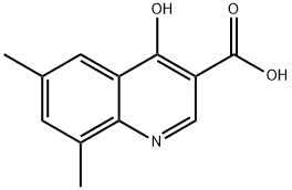 6,8-DIMETHYL-4-HYDROXYQUINOLINE-3-CARBOXYLIC ACID Structural