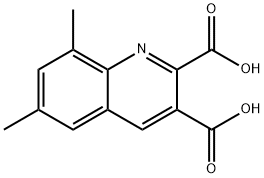 6,8-DIMETHYLQUINOLINE-2,3-DICARBOXYLIC ACID Structural