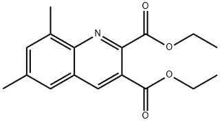 6,8-DIMETHYLQUINOLINE-2,3-DICARBOXYLIC ACID DIETHYL ESTER Structural