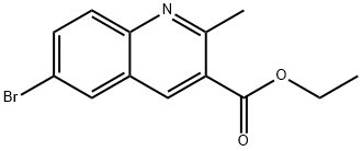 6-BROMO-2-METHYLQUINOLINE-3-CARBOXYLIC ACID ETHYL ESTER Structural