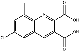 6-CHLORO-8-METHYLQUINOLINE-2,3-DICARBOXYLIC ACID Structural