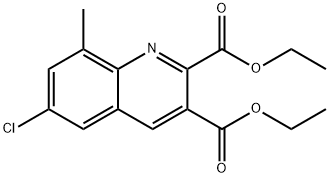 6-CHLORO-8-METHYLQUINOLINE-2,3-DICARBOXYLIC ACID DIETHYL ESTER