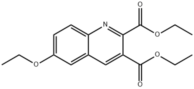 6-ETHOXYQUINOLINE-2,3-DICARBOXYLIC ACID DIETHYL ESTER Structural