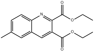 6-METHYLQUINOLINE-2,3-DICARBOXYLIC ACID DIETHYL ESTER Structural