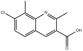 7-CHLORO-2,8-DIMETHYLQUINOLINE-3-CARBOXYLIC ACID Structural