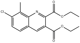 7-CHLORO-8-METHYLQUINOLINE-2,3-DICARBOXYLIC ACID DIETHYL ESTER