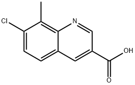 7-CHLORO-8-METHYLQUINOLINE-3-CARBOXYLIC ACID Structural