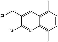 2-CHLORO-3-CHLOROMETHYL-5,8-DIMETHYLQUINOLINE Structural