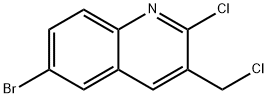 6-Bromo-2-chloro-3-chloromethylquinolin Structural