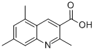 2,5,7-TRIMETHYLQUINOLINE-3-CARBOXYLIC ACID Structural