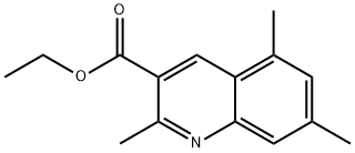 2,5,7-TRIMETHYLQUINOLINE-3-CARBOXYLIC ACID ETHYL ESTER Structural