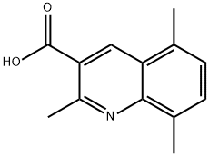 2,5,8-TRIMETHYLQUINOLINE-3-CARBOXYLIC ACID Structural