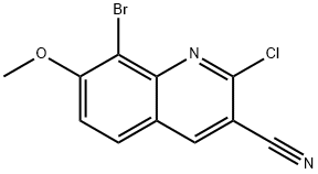 8-BROMO-2-CHLORO-7-METHOXYQUINOLINE-3-CARBONITRILE