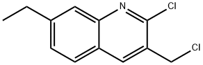 2-CHLORO-3-CHLOROMETHYL-7-ETHYLQUINOLINE Structural