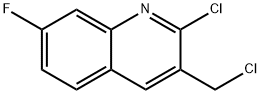 2-Chloro-3-chloromethyl-7-fluoroquinoline Structural