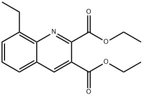 8-ETHYLQUINOLINE-2,3-DICARBOXYLIC ACID DIETHYL ESTER Structural