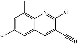 2,6-DICHLORO-8-METHYLQUINOLINE-3-CARBONITRILE Structural