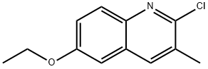 2-CHLORO-6-ETHOXY-3-METHYLQUINOLINE Structural