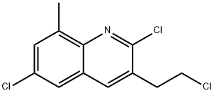 3-(2-CHLOROETHYL)-2,6-DICHLORO-8-METHYLQUINOLINE Structural