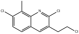 3-(2-CHLOROETHYL)-2,7-DICHLORO-8-METHYLQUINOLINE Structural