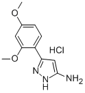 3-(2,4-DIMETHOXYPHENYL)-1H-PYRAZOL-5-AMINE HYDROCHLORIDE Structural