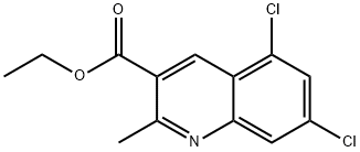 5,7-DICHLORO-2-METHYLQUINOLINE-3-CARBOXYLIC ACID ETHYL ESTER