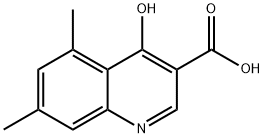 5,7-DIMETHYL-4-HYDROXYQUINOLINE-3-CARBOXYLIC ACID Structural