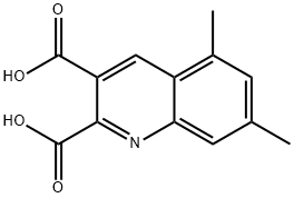 5,7-DIMETHYLQUINOLINE-2,3-DICARBOXYLIC ACID Structural