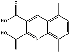 5,8-DIMETHYLQUINOLINE-2,3-DICARBOXYLIC ACID Structural