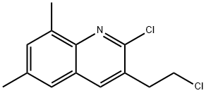 2-CHLORO-3-(2-CHLOROETHYL)-6,8-DIMETHYLQUINOLINE