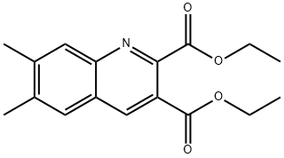 6,7-DIMETHYLQUINOLINE-2,3-DICARBOXYLIC ACID DIETHYL ESTER Structural