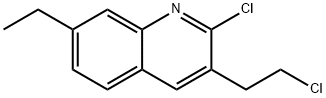 2-CHLORO-3-(2-CHLOROETHYL)-7-ETHYLQUINOLINE Structural