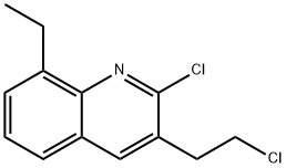 2-CHLORO-3-(2-CHLOROETHYL)-8-ETHYLQUINOLINE Structural