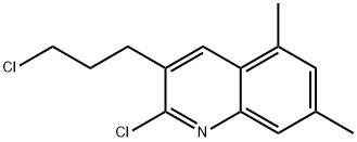 2-CHLORO-3-(3-CHLOROPROPYL)-5,7-DIMETHYLQUINOLINE Structural