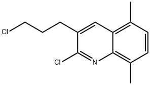 2-CHLORO-3-(3-CHLOROPROPYL)-5,8-DIMETHYLQUINOLINE Structural