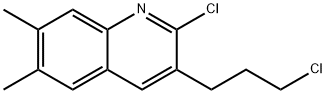 2-CHLORO-3-(3-CHLOROPROPYL)-6,7-DIMETHYLQUINOLINE Structural