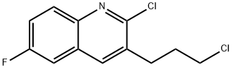 2-Chloro-3-(3-chloropropyl)-6-fluoroquinoline Structural