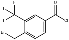 4-(Bromomethyl)-3-(trifluoromethyl)-Benzoylchloride Structural