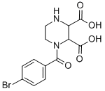 1-(4-bromobenzoyl)piperazine-2,3-dicarboxylic acid